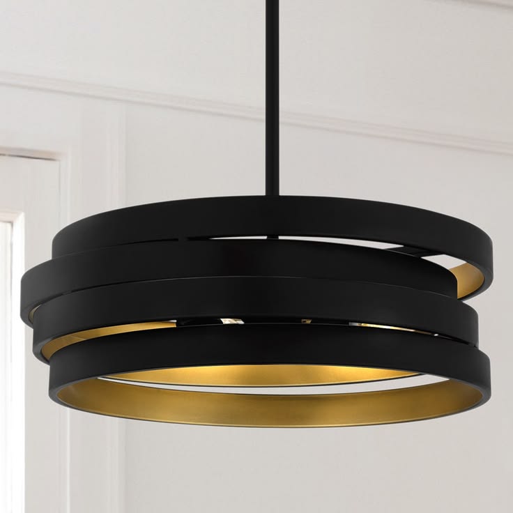 Decorative Black Metal Pendant Light — detail image 1