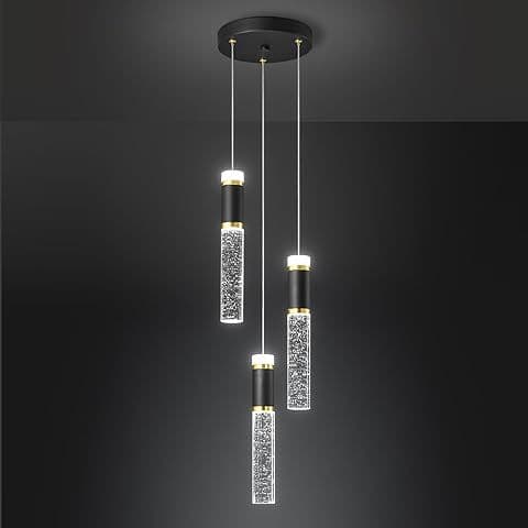 Decorative Black Metal Pendant Light — detail image 2